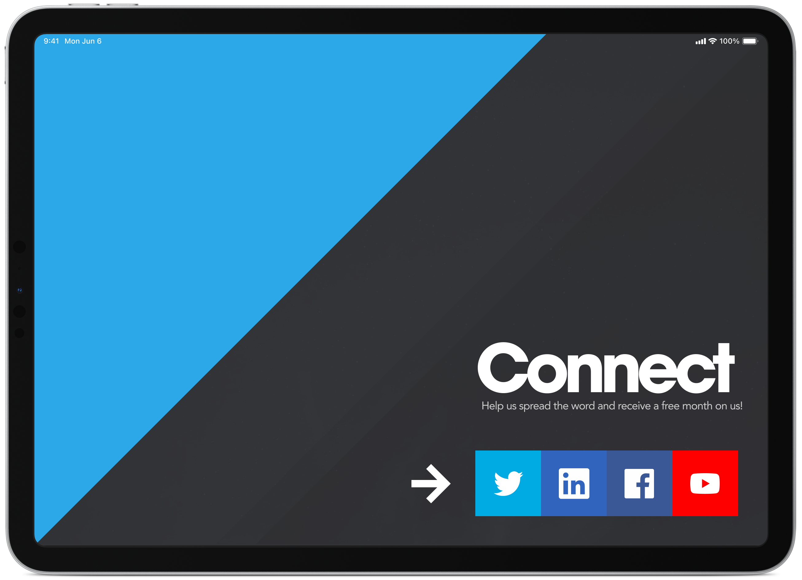 StrategyBlocks onboarding social media connections screen