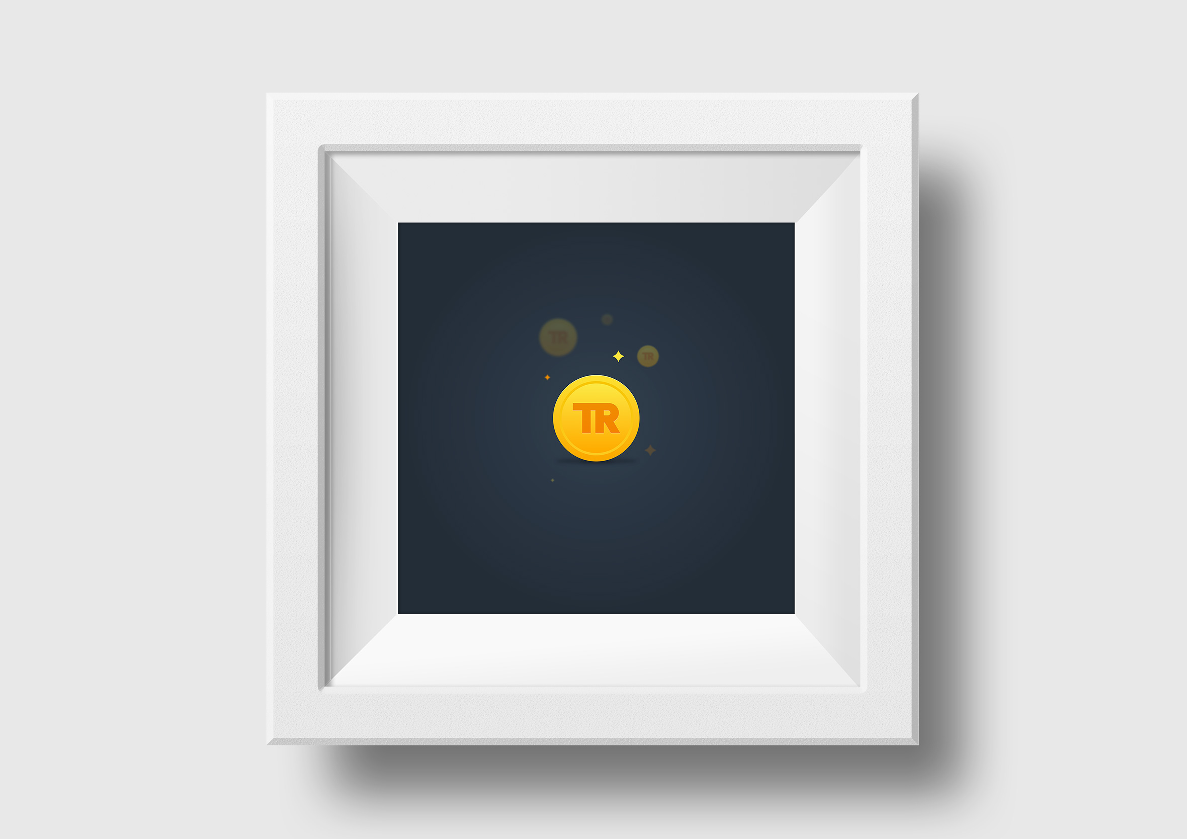 Travel Rewards impossible triangle framed print token
