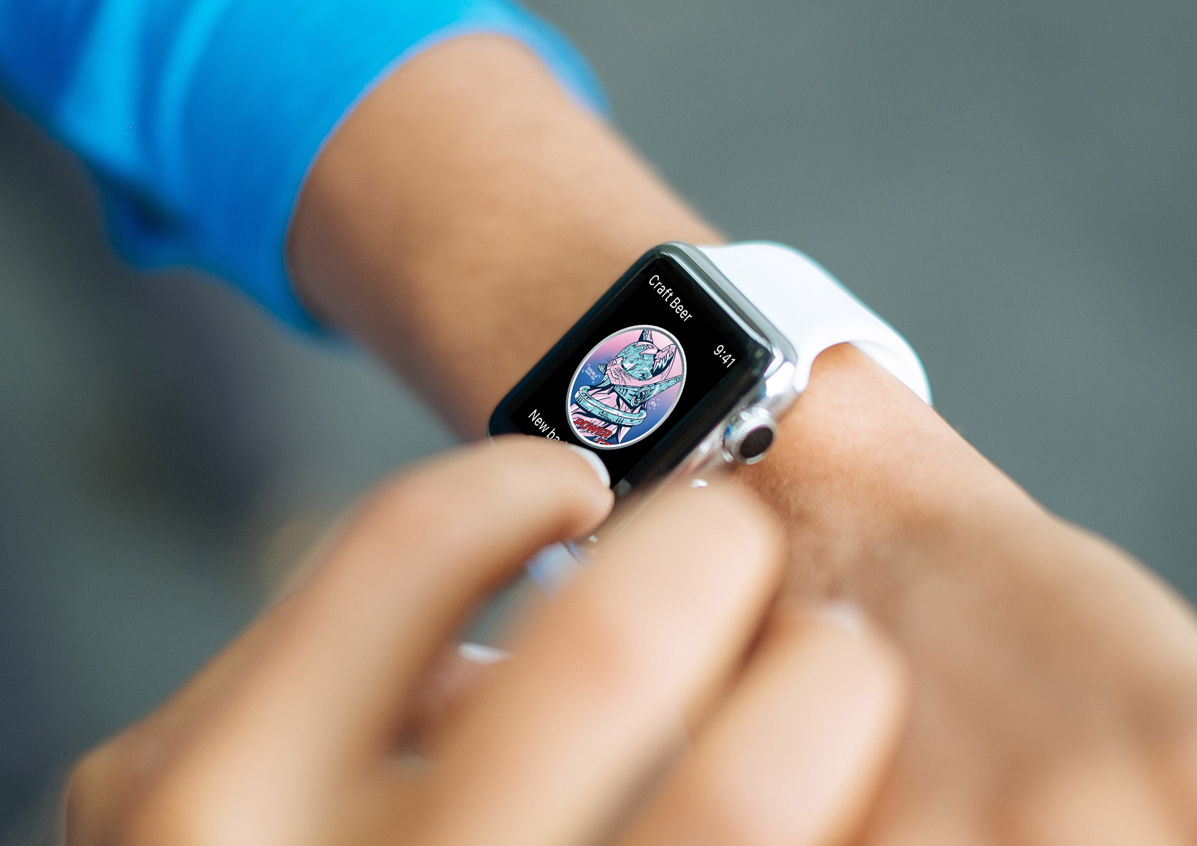 Craft Beer Adventures mockup shown on Apple Watch