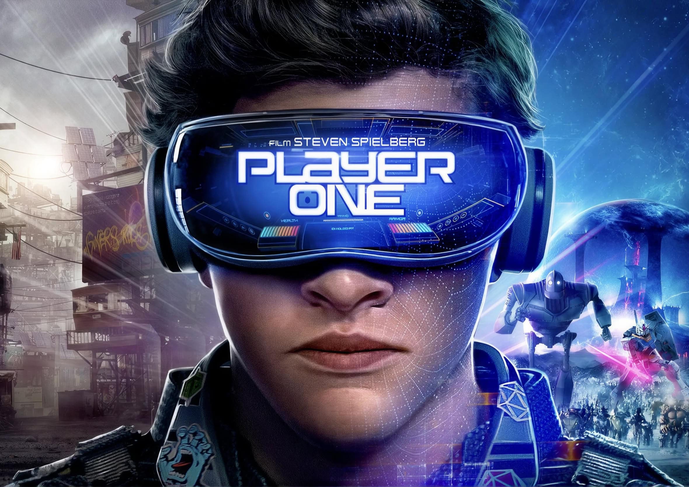 The Ready Player One film by Steven Spielberg. Credit: Warner Bros. Pictures, Amblin Entertainment, and Village Roadshow Pictures