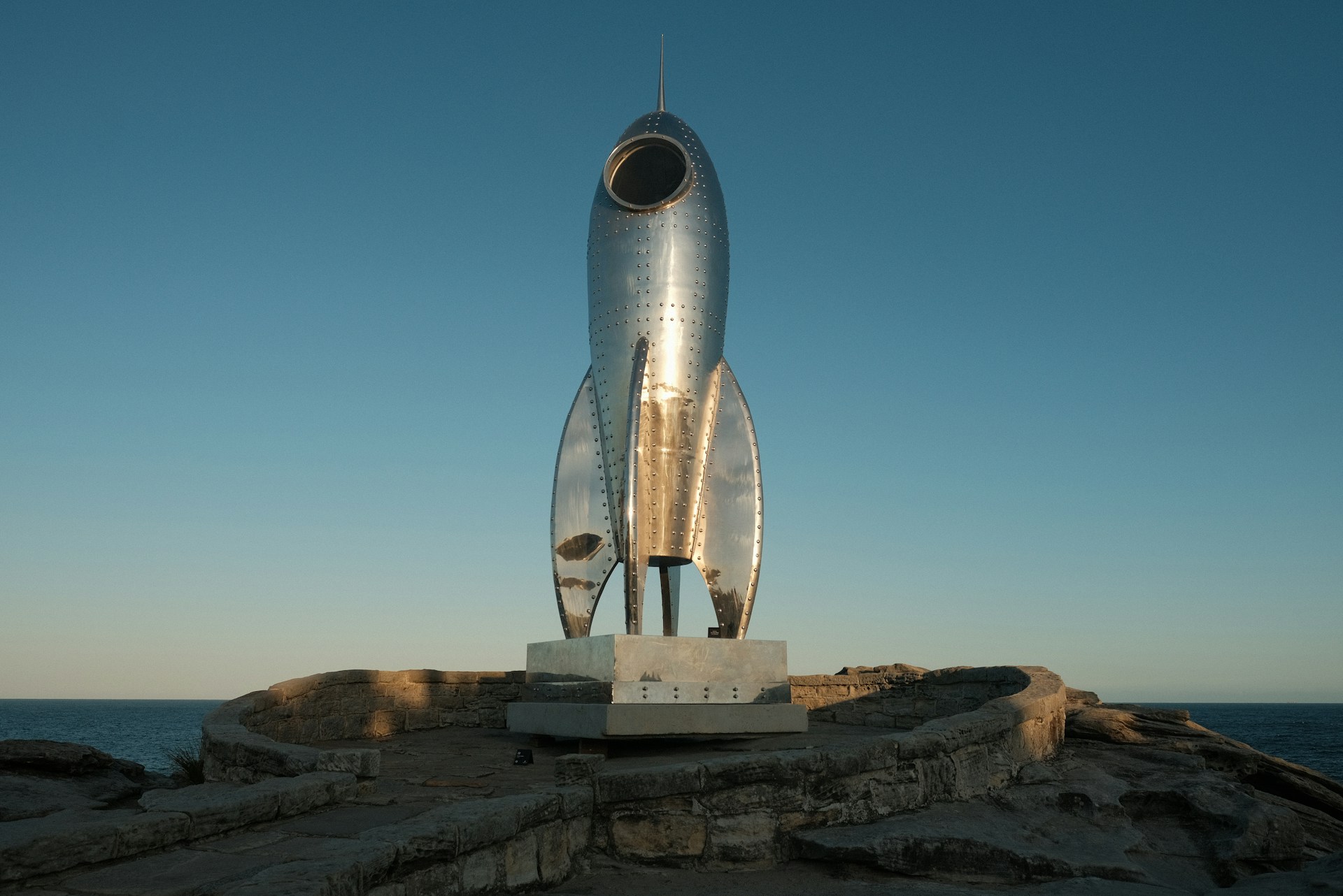 Rocket launching into the sky, representing growth and ambition in a design career