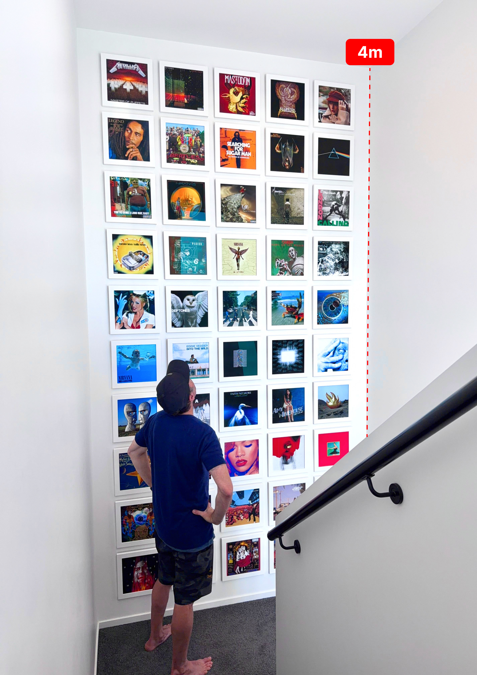50 most interesting and iconic album covers gallery wall project complete