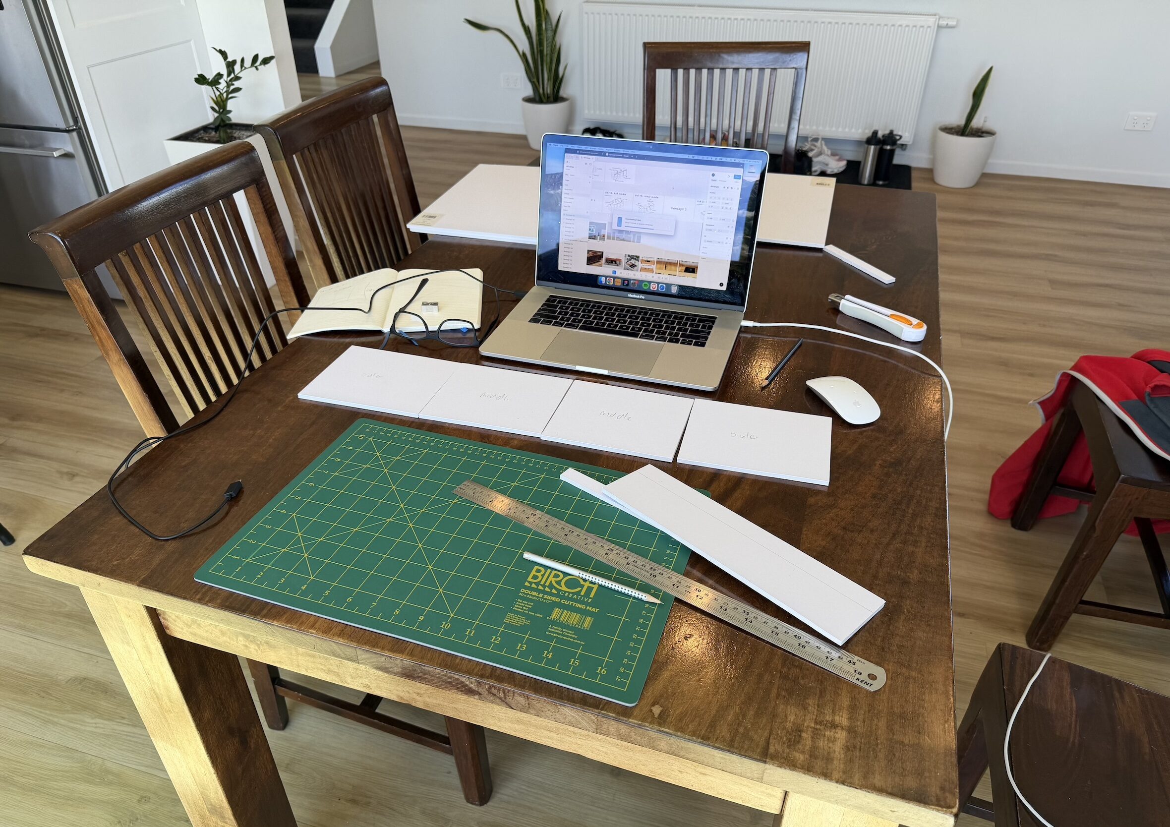 kitchen table foamcore